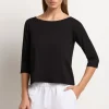 Mela Purdie Relaxed Boat Neck | Black
