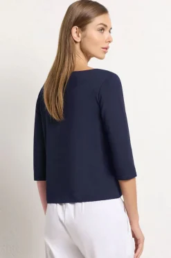 Mela Purdie Relaxed Boat Neck | Navy