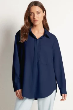 Mela Purdie Single Pocket Shirt | Navy