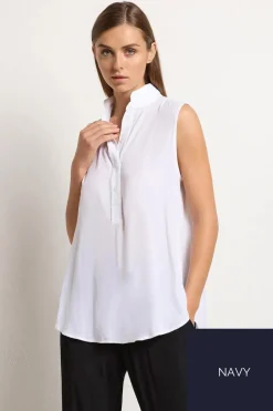 Mela Purdie Tab Slide Tank | Navy