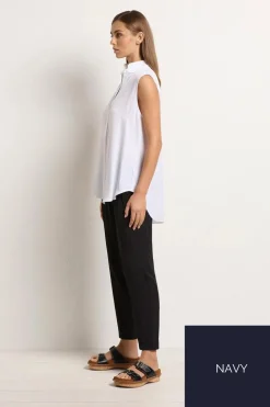 Mela Purdie Tab Slide Tank | Navy