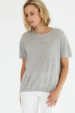 Mia Fratino Chloe Cashmere Tee | Foggy