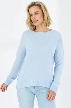 Mia Fratino Clem Rollneck Crew | Powder Blue