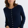 Mia Fratino Essential Slim Cardi | French Navy