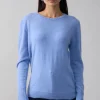 Mia Fratino Essential Slim Crew | Cornflower