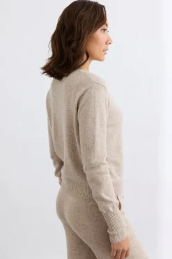 Mia Fratino Essential Slim Cardi | Toast