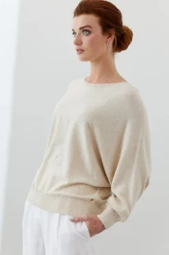 Mia Fratino Eva Boat Neck | Almond