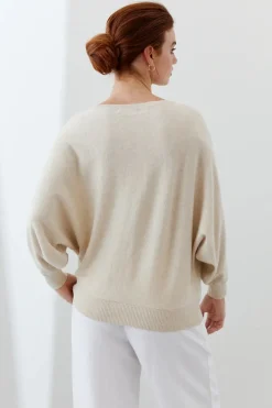 Mia Fratino Eva Boat Neck | Almond