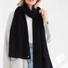 Mia Fratino Pure Cashmere Wrap | Jet Black