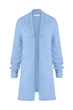 Mia Fratino Pure Essentials Soft Roll Cardi | Vintage Blue