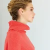 Mia Fratino Ribbed Roll Neck | Papaya