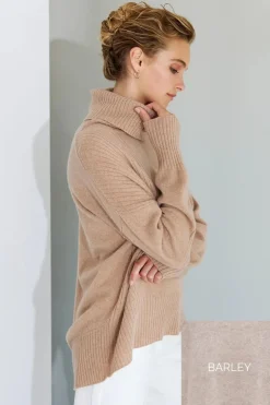 Mia Fratino Ribbed Roll Neck | Barley