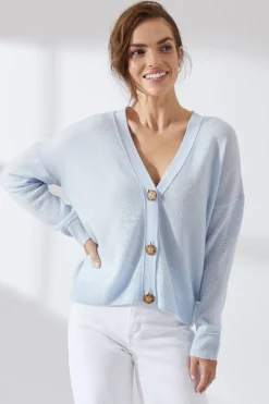 Mia Fratino Sophia Cardigan | Ice Blue