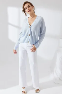 Mia Fratino Sophia Cardigan | Ice Blue