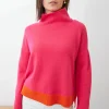 Mia Fratino Tessa Mock Neck | Watermelon/Aperol