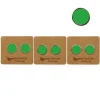 7mm Round Enamel Stud | Classic Green