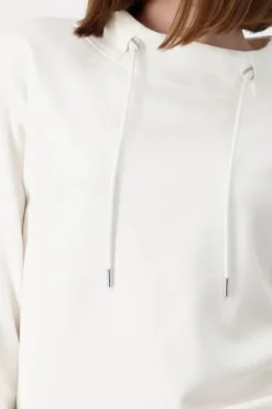 Monari Stand-Up Collar Jersey | Off White