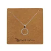 Neck Mints Cubic Open Circle Necklace | Silver