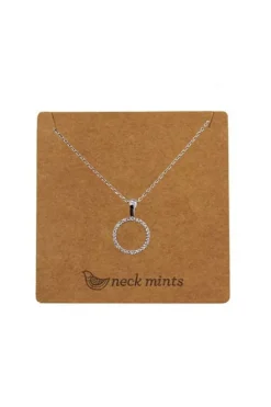 Neck Mints Cubic Open Circle Necklace | Silver