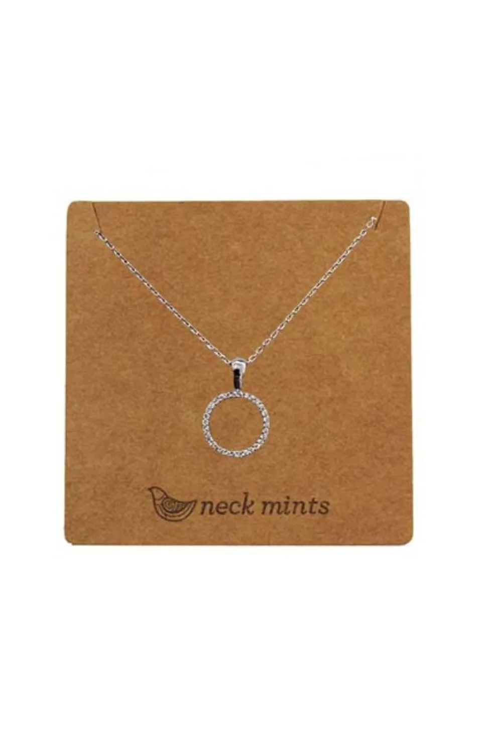 Neck Mints Cubic Open Circle Necklace | Silver