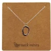 Neck Mints Organic Open Oval Necklace | Rose Gold
