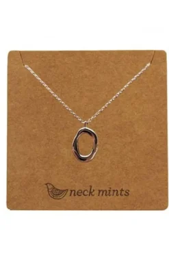 Neck Mints Organic Open Oval Necklace | Rose Gold