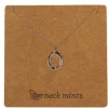 Neck Mints Organic Open Oval Necklace | Silver