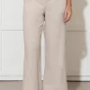 Nisha Cropped Linen Pant | Natural