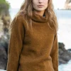 Noble Wilde Moss Stitch Cowl Neck | Tahiti