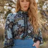 Once Was Knox Ruffle Cuffs Shirt | Dahlia Fields