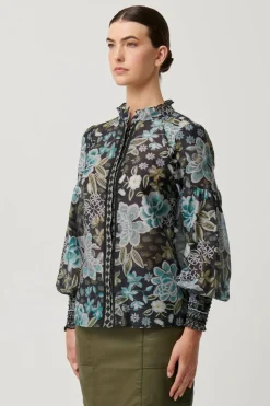 Once Was Knox Ruffle Cuffs Shirt | Dahlia Fields