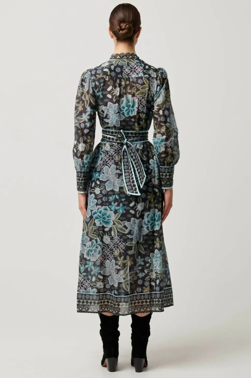 Once Was Sienna Cotton Silk Midi Dress | Dahlia Fields