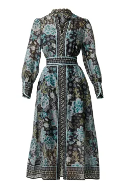 Once Was Sienna Cotton Silk Midi Dress | Dahlia Fields