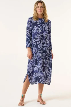 Oneseason Long Genie Dress | Beco | Navy
