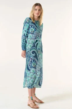 Oneseason Long Genie Dress | Brazil Blue