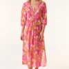 Oneseason Long Poppy Dress | Cape Coz | Pink