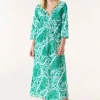 Oneseason Long Poppy Dress | St Tropez | Emerald