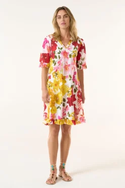 Oneseason Middy Indi Dress | Flamenco Yellow