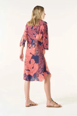 Oneseason Middy Poppy Dress | Portofino | Coral