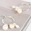 Pearl Drop Hook | Silver