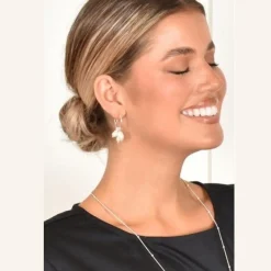 Pearl Drop Hook | Silver