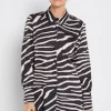Philosophy Hill Satin Shirt | Zebra