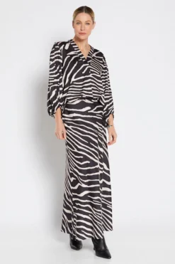 Philosophy Ines Maxi Skirt | Zebra
