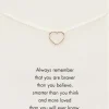 Remember Open Heart Necklace | Multi