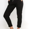 Riley Denim Jogger | Black