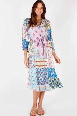 Rubyyaya Boucher Patch Maxi Dress | Multi