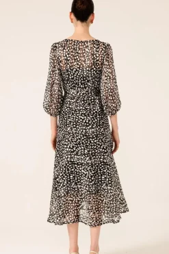Sacha Drake Cloudland Wrap Dress | Black White Spot