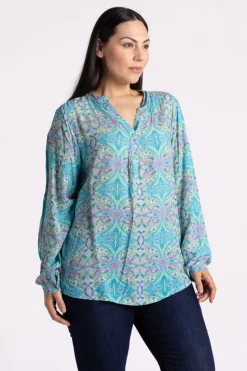 Silvermaple Allegra Shirt | Paisley Green Multi