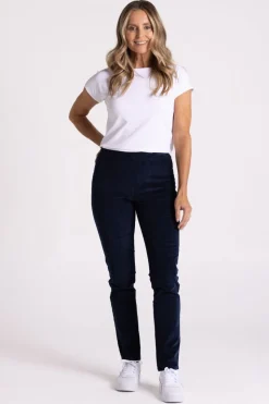 Silvermaple Boutique Eva Cord Pant | Navy