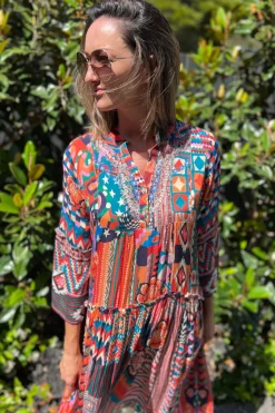Silvermaple Boutique Paige Frill Dress | Moroccan